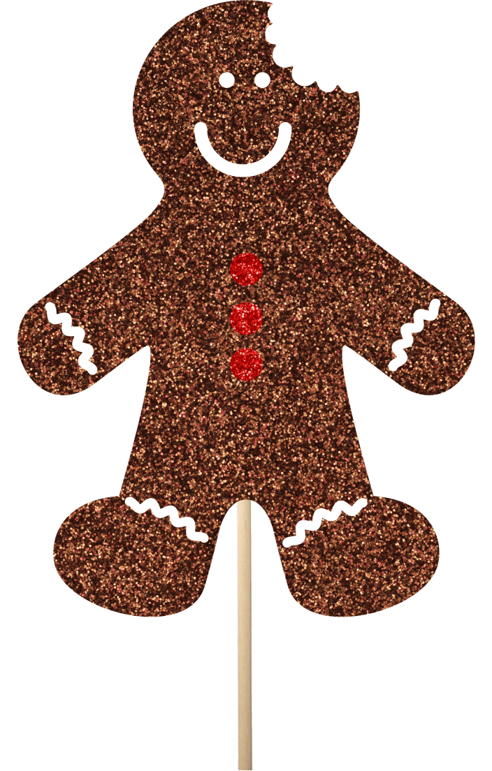 gingerbreadman red buttons