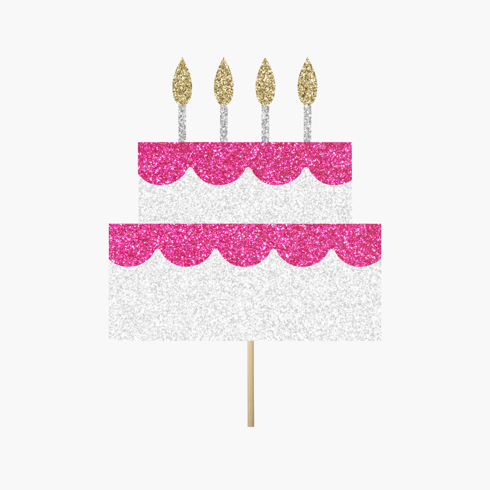 Birthday Cake, Pink Icing