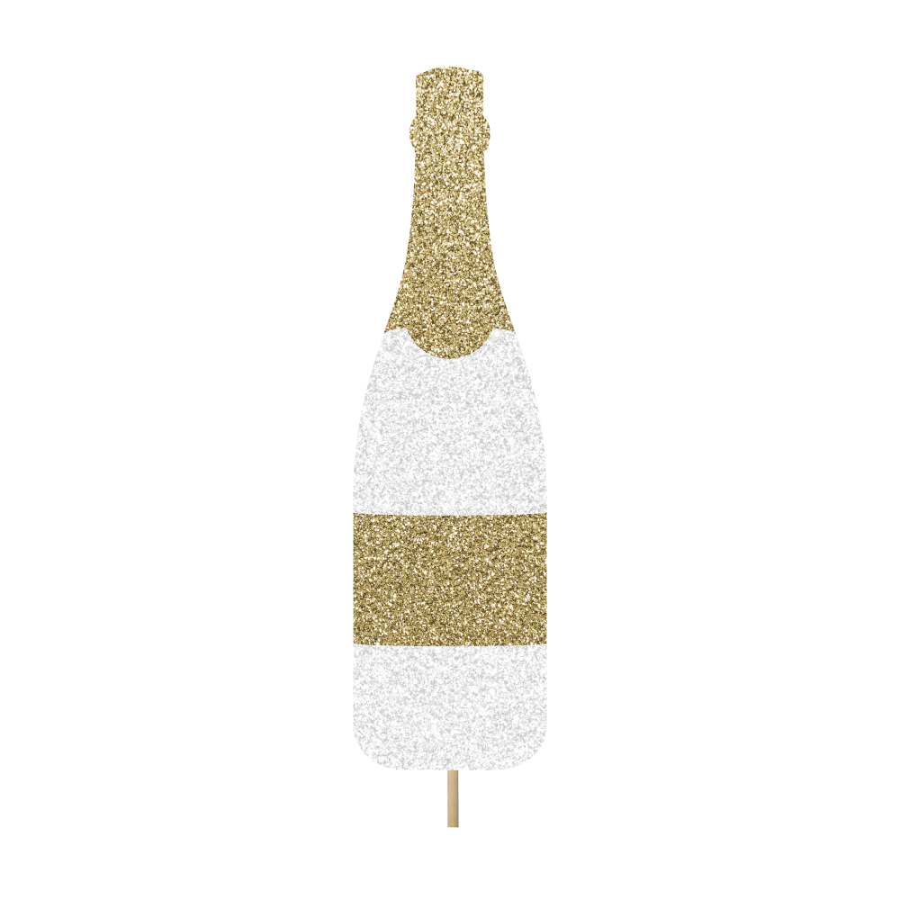 Gold Label Champagne Bottle