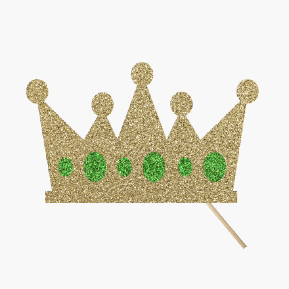 Gold Crown, Green Jewels
