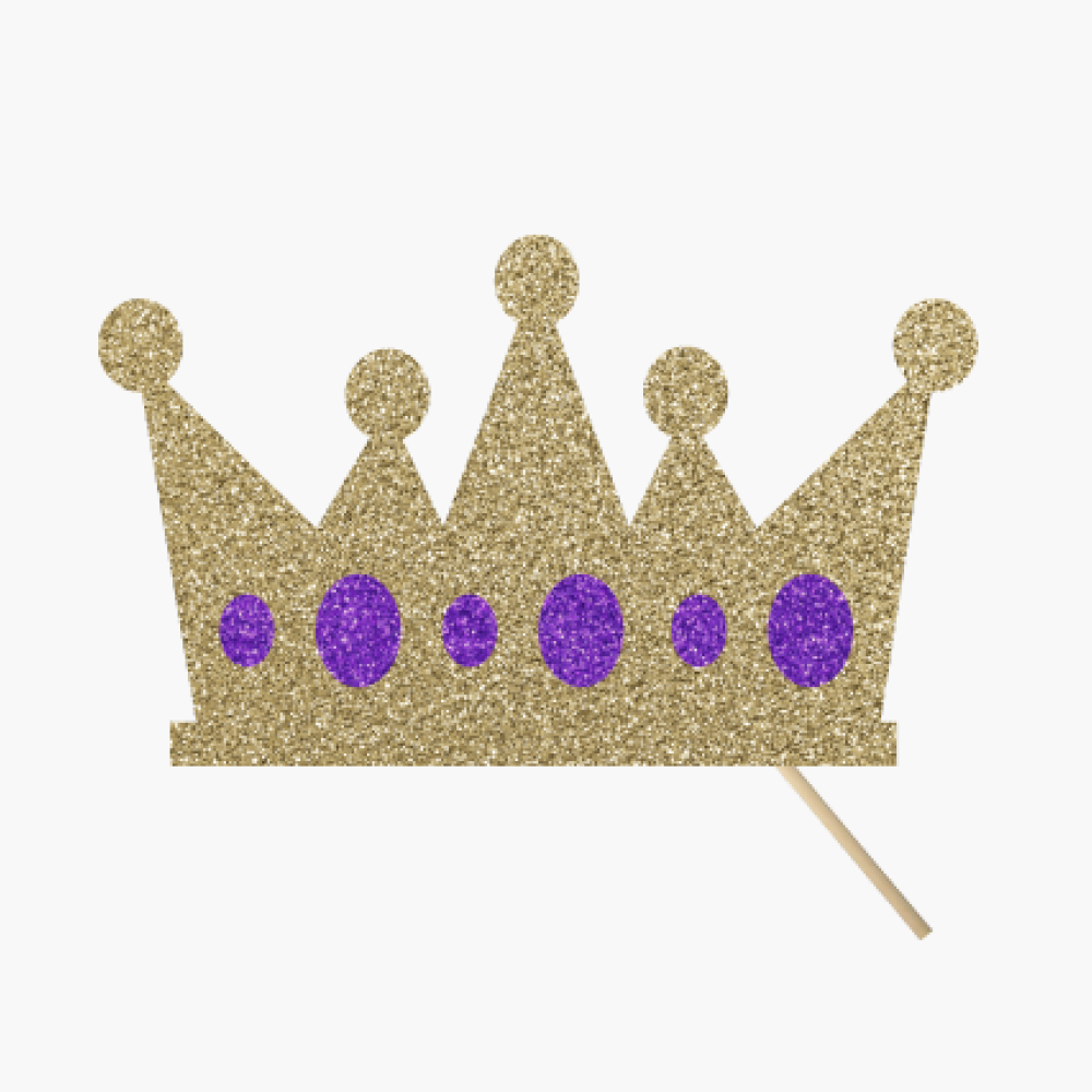 Gold Crown, Purple Jewels