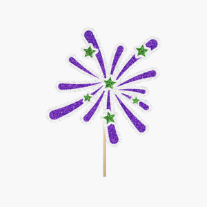 Purple and Green Fireworks