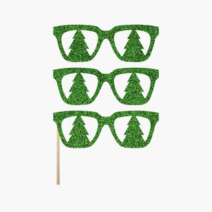Green Tree Glasses (Set of 3)
