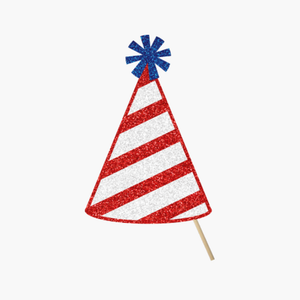 Party hat red stripes