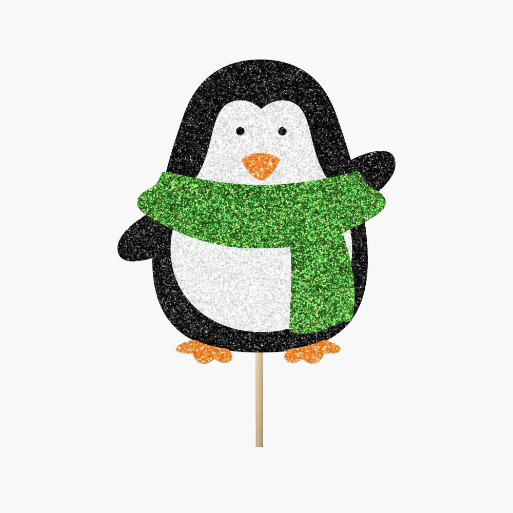 Penguin - Green Scarf