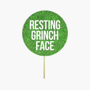 Circle "Resting Grinch Face"