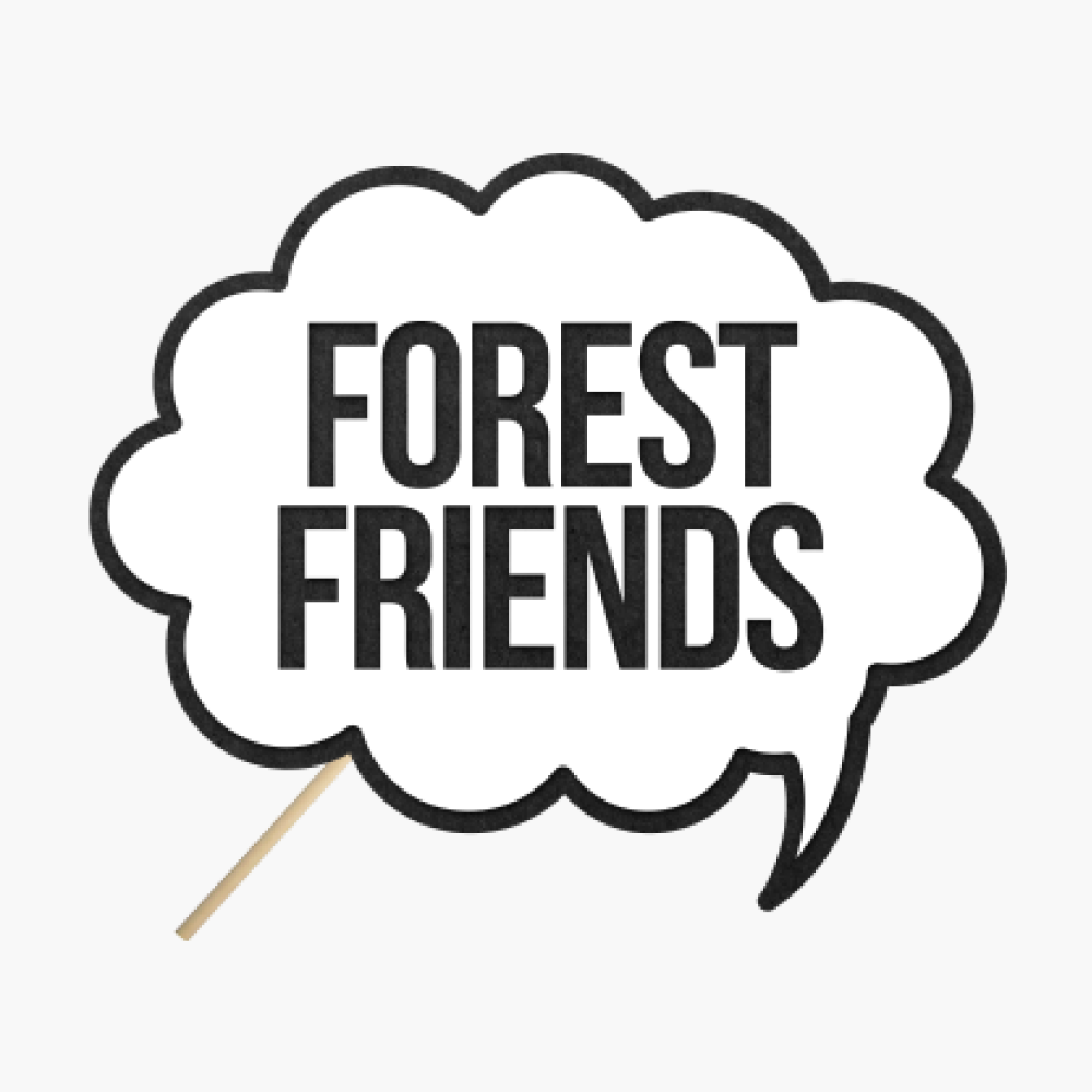 Speech bubble "Forest friends"