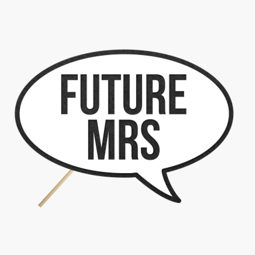 Speech bubble "Future Mrs."