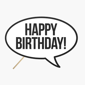 Speech Bubble Happy Birthday Propmaster