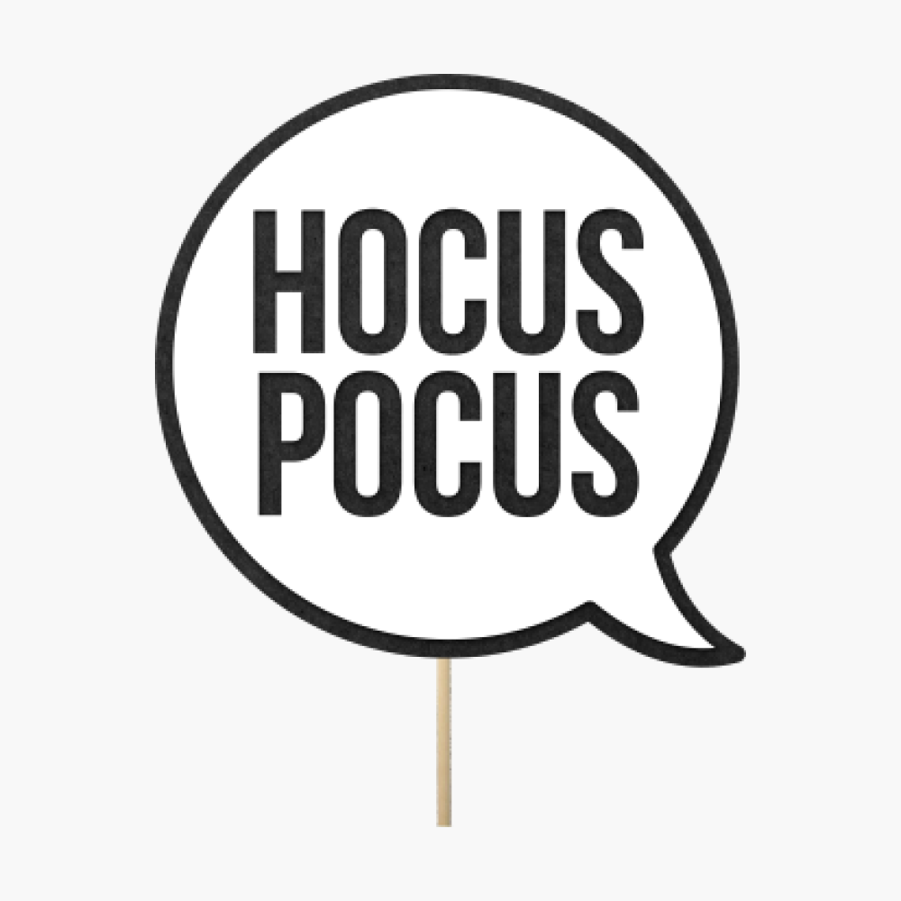 Specch bubble "Hocus pocus"