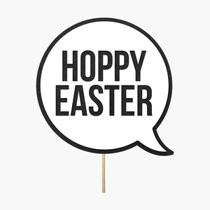 Speech bubble "Hoppy Easter"