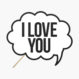 Speech bubble "I love you"