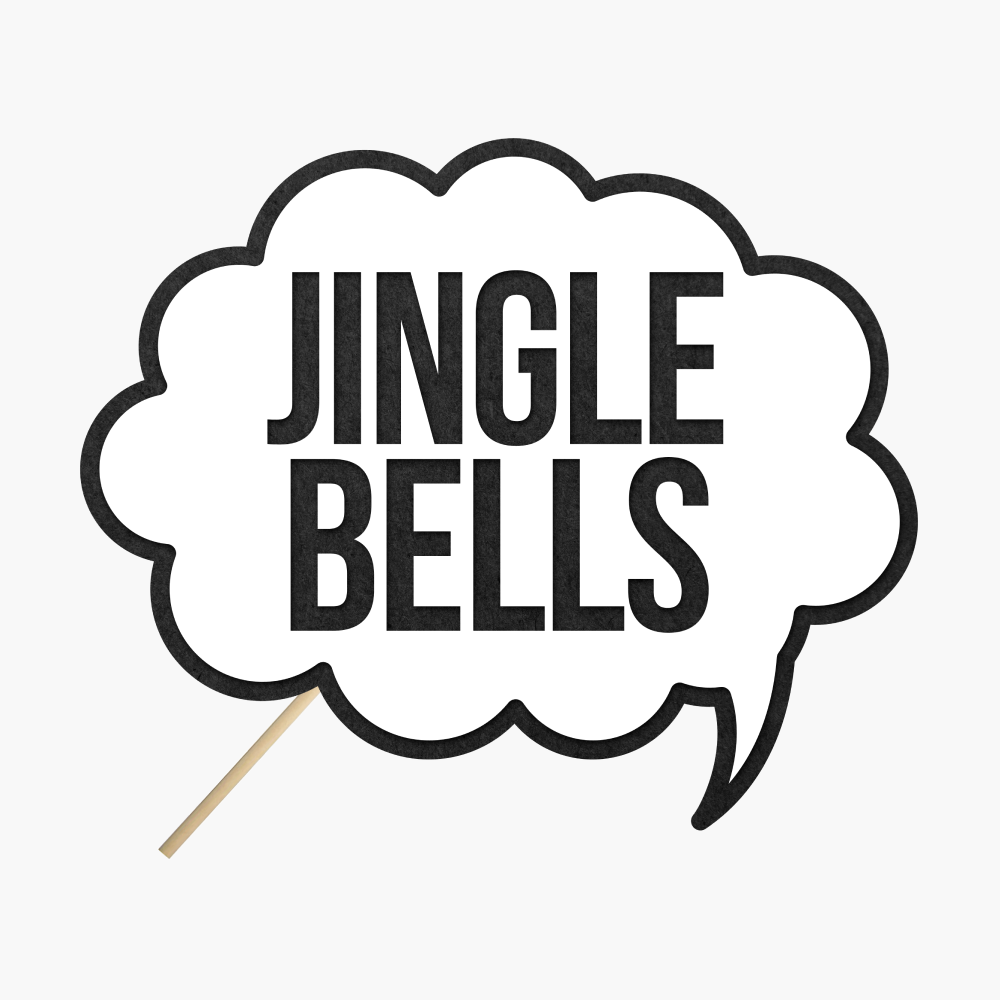 Speech bubble "Jingle Bells"