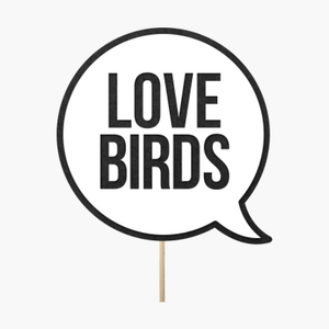 Speech bubble "Love birds"