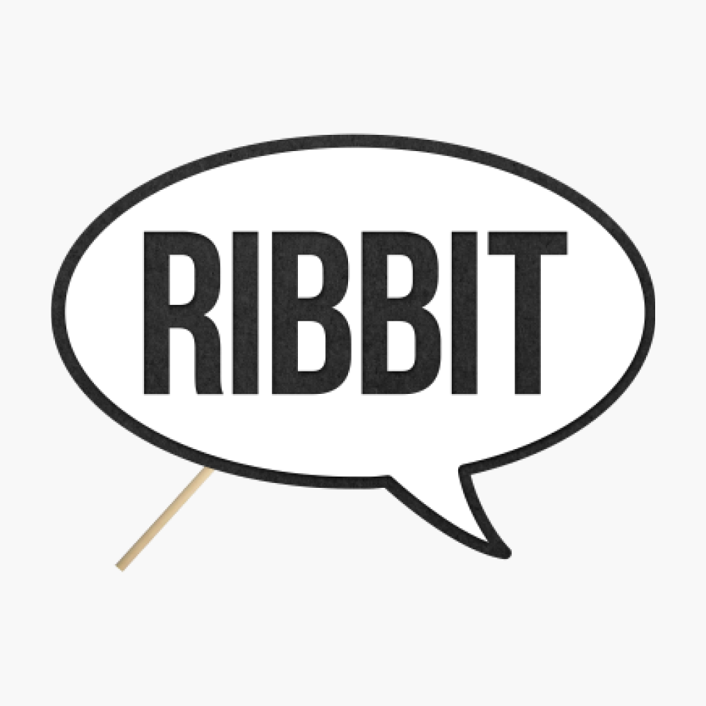 Speech bubble "Ribbit"