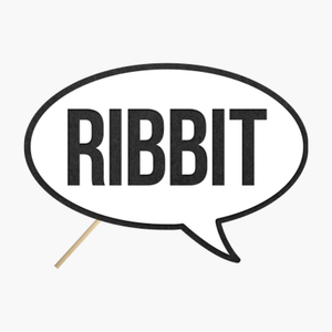 Speech bubble "Ribbit"