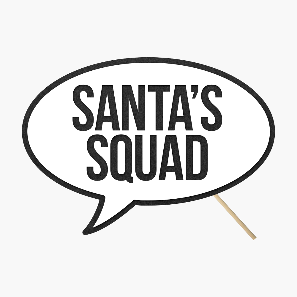 Speech bubble "Santa's Squad"