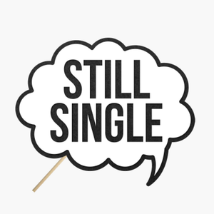 Speech bubble "Still single"