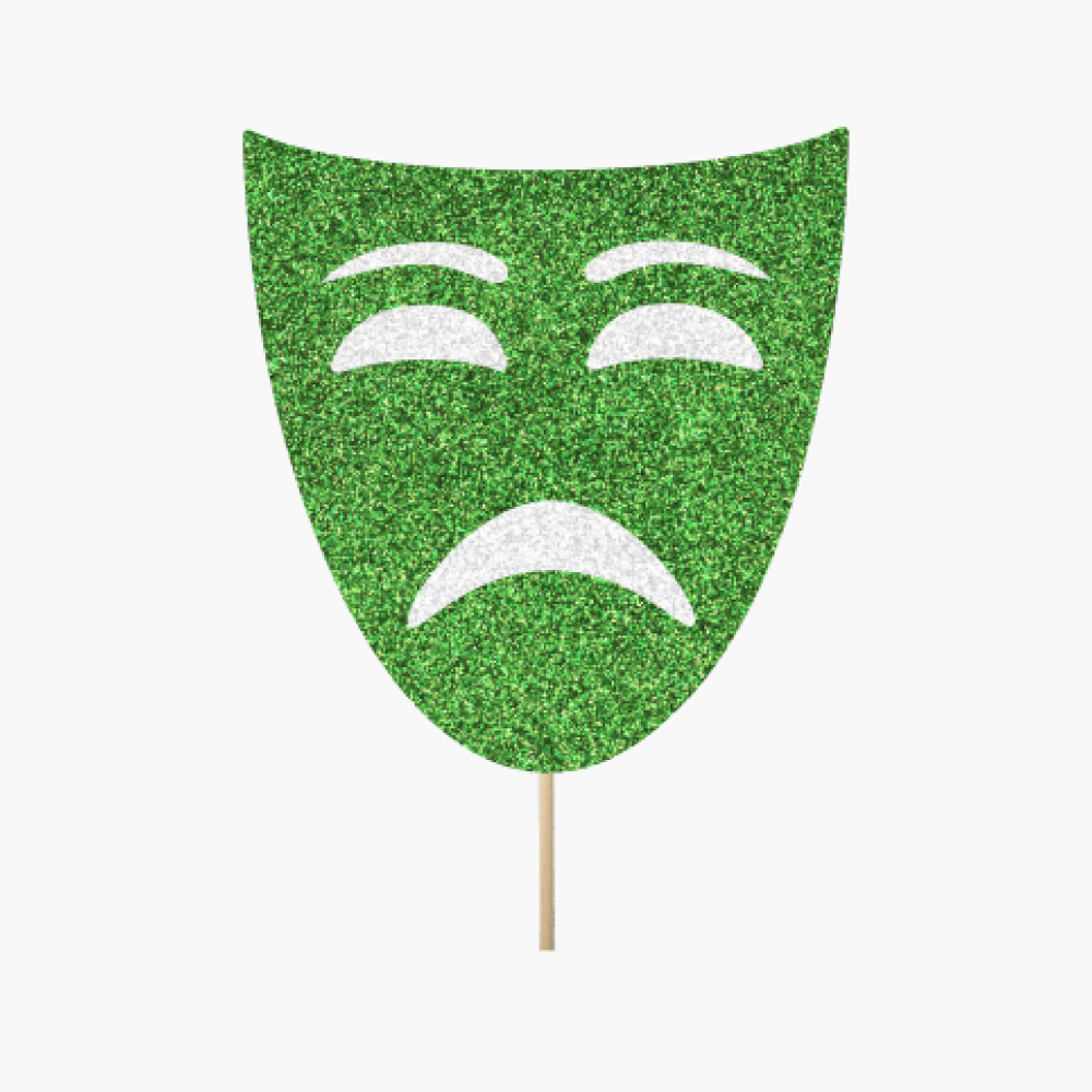Green Theather Mask Sad
